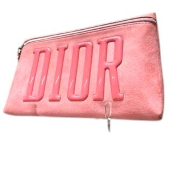 DIOR LARGE PINK 3D LOGO
CLUTCH "DIOR" IN SUEDE AND IN PINK.
NWOT RARE NEW!! - Picture 5 of 7